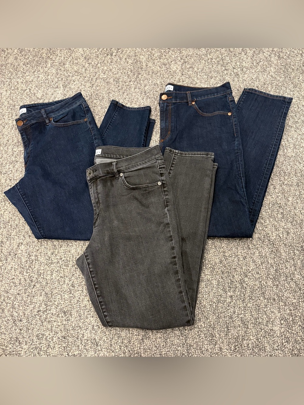Loft Women’s Straight Leg Jeans - Bundle of 3